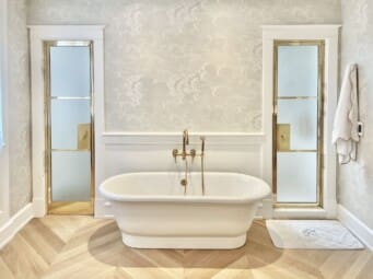 Solid Brass Regal Shower Doors