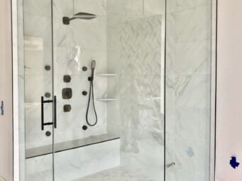 Steam Unit Glass Shower Enclosure